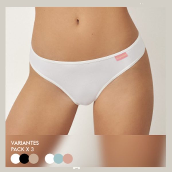 ART.MK11138 PACK X3 BOMBACHAS VEDETINA ALGODON EVERYDAY