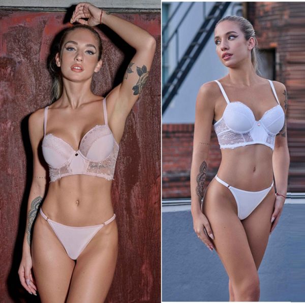 ART.KA8195 CONJUNTO SOFT PUSH UP DE PUNTILLA Y MICROFIBRA CON LESS REGULABLE