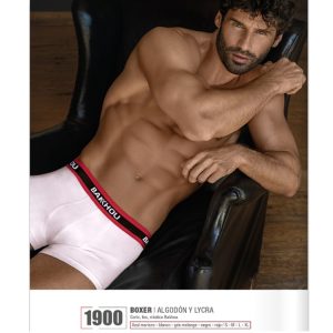 BK601900_fylo_lenceria ART.BK601900 BOXER CORTO ALGODON Y LYCRA ELASTICO BAKHOU NAUTICO