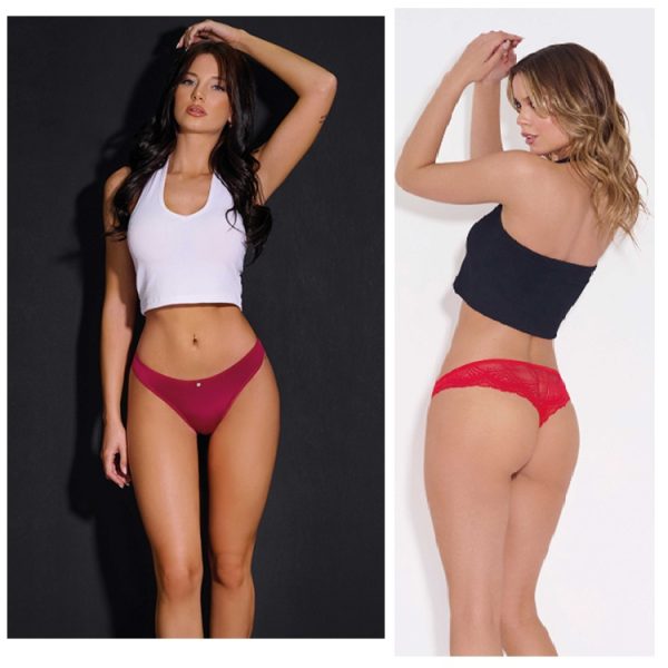 ART.KAP138 PACK X2 BOMBACHA SEMI LESS MICROFIBRA Y PUNTILLA