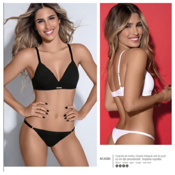 ART.LA804285 CONJUNTO MORLEY TRIANGULO SOFT SIN PUSH UP CON DIJE PERS REGULABLE