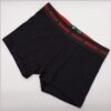 ART.BK602017 BOXER ALGODON Y LYCRA LISO CON ELASTICO NEGRO  LINEAS BAKHOU
