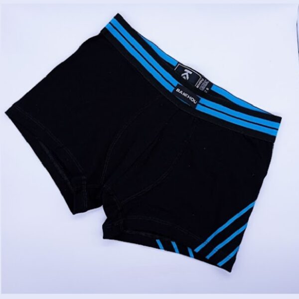 ART.BK602028 BOXER ALGODON Y LYCRA LISO CON ESTAMPA LOCALIZADA