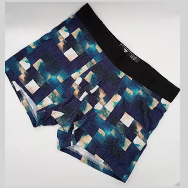 ART.BK602123 BOXER ALGODON Y LYCRA ESTAMPADO ELASTICO CON RELIEVE