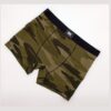 ART.BK604043 BOXER DE NIÑO ALGODON Y LYCRA CAMUFLADO ELASTICO NEGRO LISO