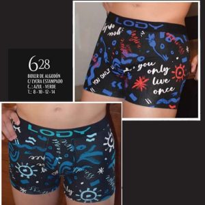 ART.LM628 BOXER NIÑO ALGODON Y LYCRA ESTAMPADO YOLO