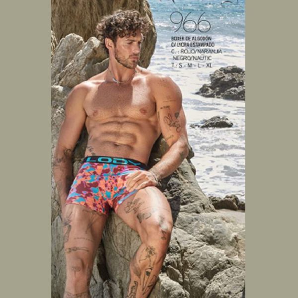 ART.LM966 BOXER ALGODON Y LYCRA ESTAMPADO VANISHED UNICO