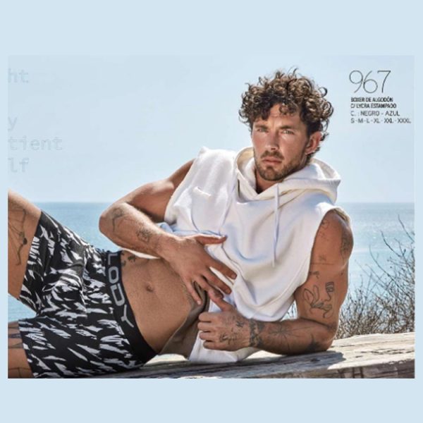 LM967_fylo_lenceria ART.LM967 BOXER ALGODON Y LYCRA ESTAMPADO JASTRIPES