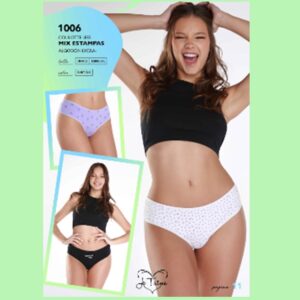 ART.JT1006P PACK X3 BOMBACHA CULOTELESS ALGODON MIX DE ESTAMPAS