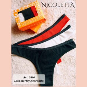 ART.PN2410 PACK X3 BOMBACHAS COLALESS MORLEY CINTURA CON PUNTILLA